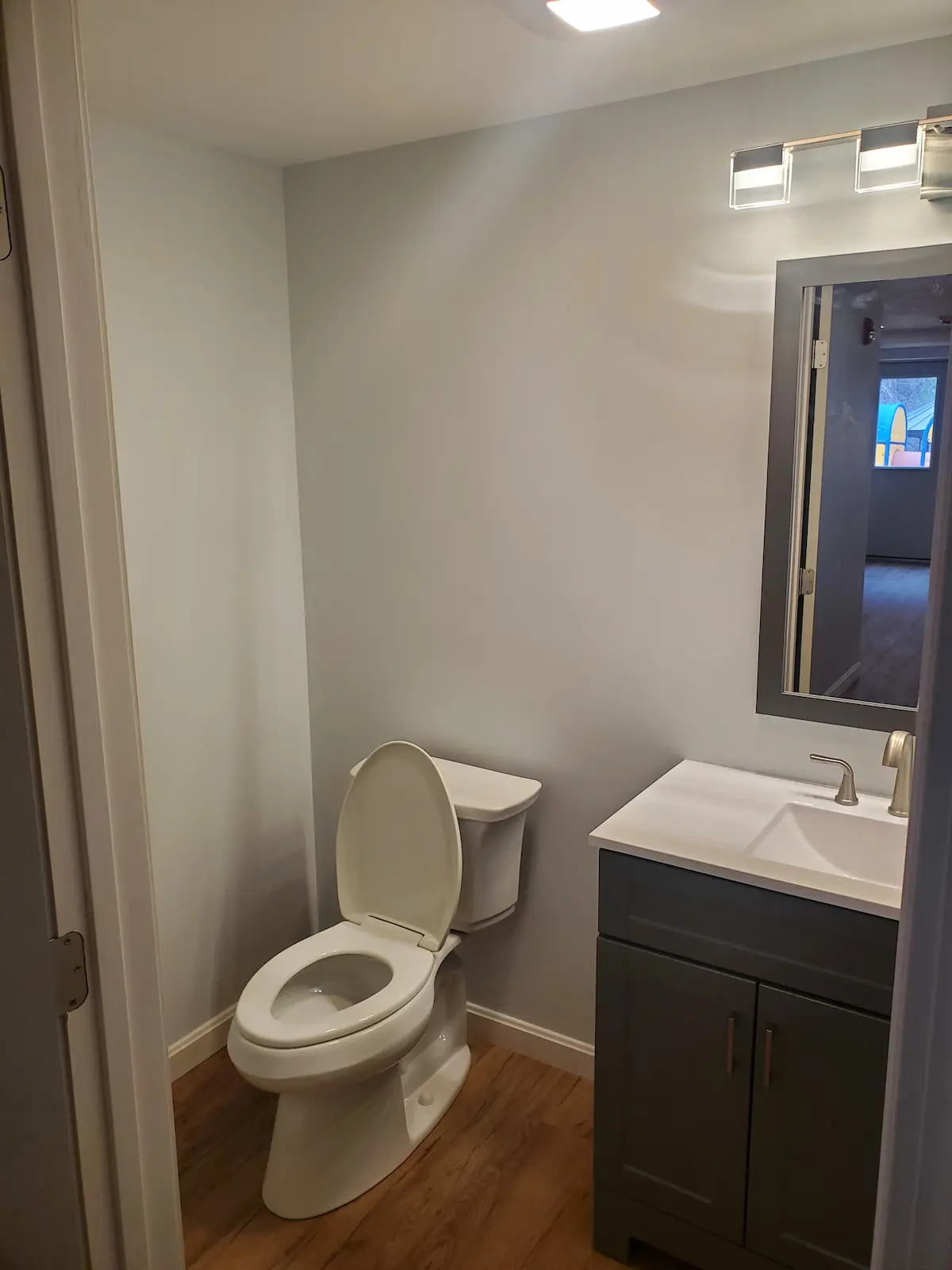 Basement finishing project showcasing expert craftsmanship in Southern NH